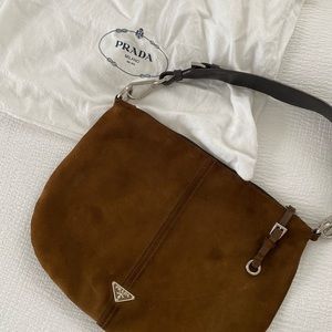Suede Prada Bag